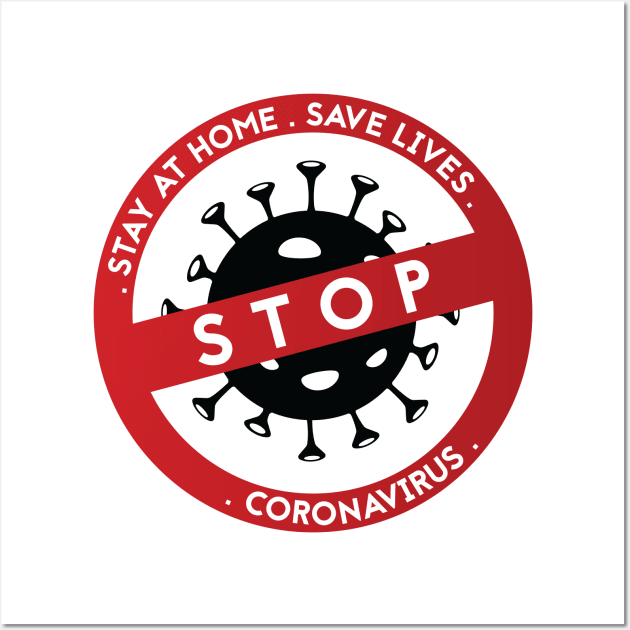 Stop coronavirus 1 Wall Art by grafart